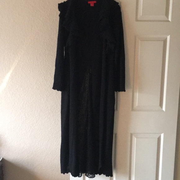 Black long (duster length) sweater.... - Picture 5 of 5
